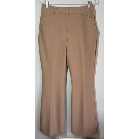 Express Editor Trousers Womens 8 Taupe Minimalist Dressy Career Wear Office - Picture 1 of 10